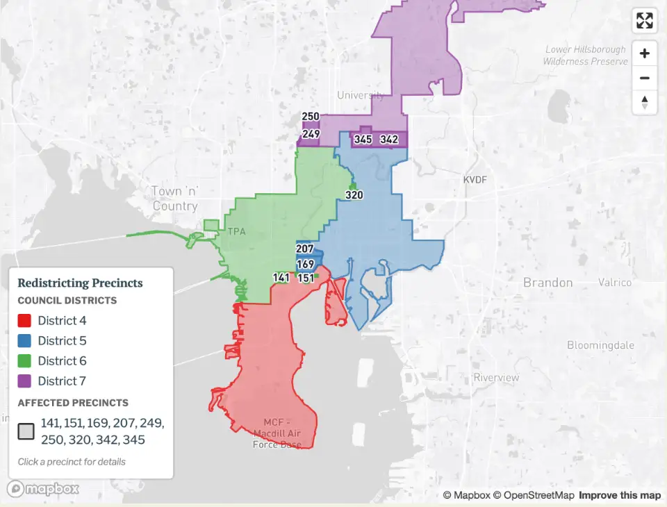 Officials want feedback on redistricting plans for Tampa elections